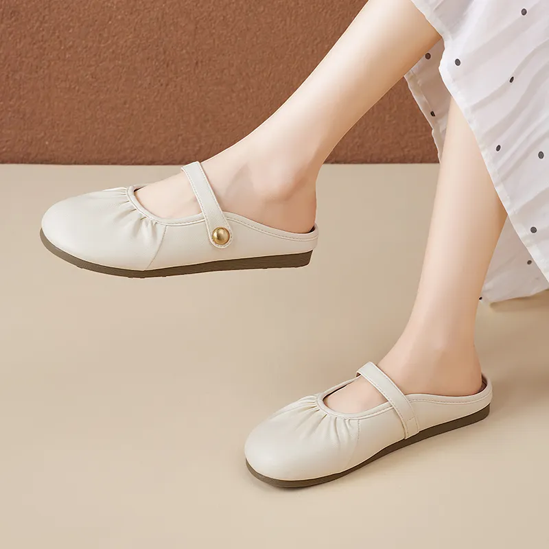 AGSDON Wrap toe Slippers 1.5cm Women's-5
