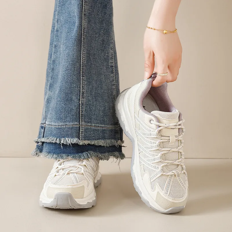 AGSDON Height Increasing Low Top Chunky Sneakers Women's-2