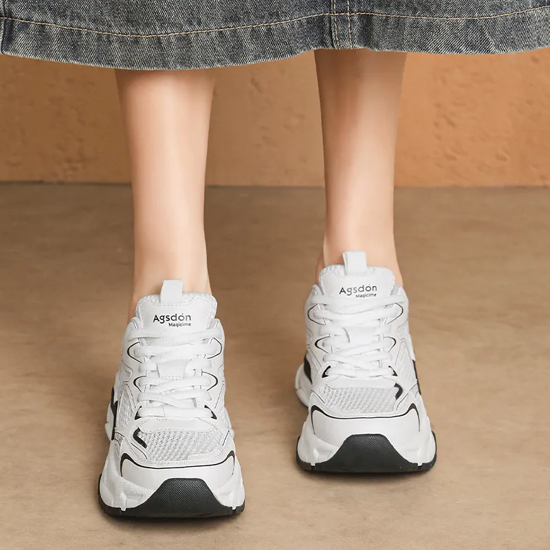 AGSDON Low Top Chunky Sneakers Women's-11