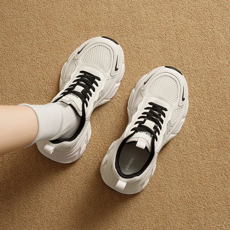 AGSDON Height Increasing Low Top Chunky Sneakers 5cm Women's-11