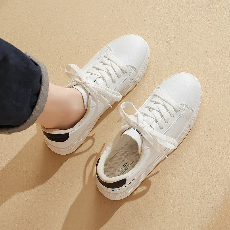 AGSDON Stylish Skateboarding Shoes Women's White-6
