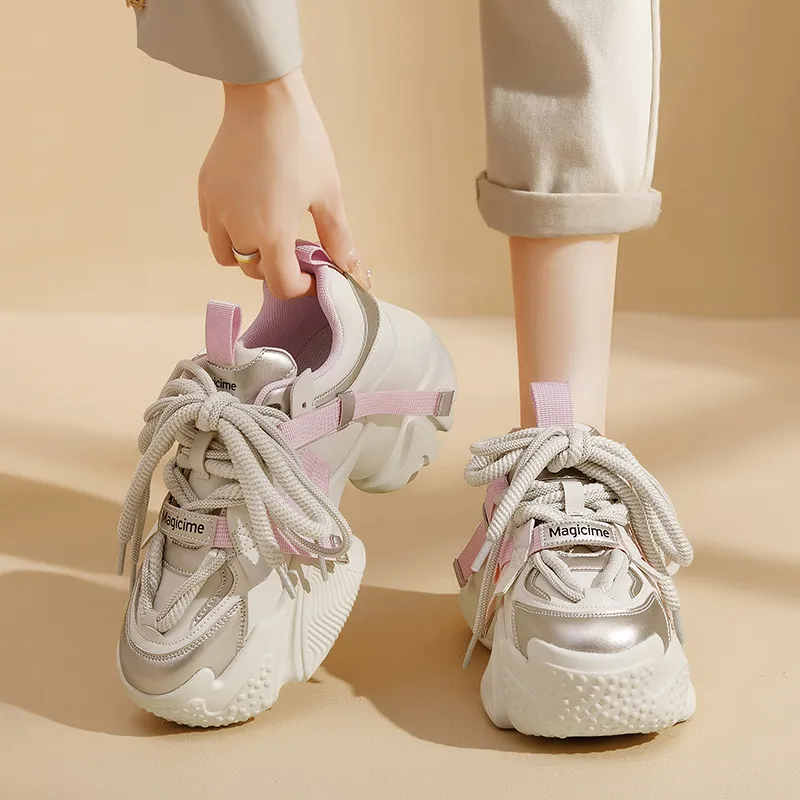 AGSDON Low-Top Chunky Sneakers 5.5cm Women's-10