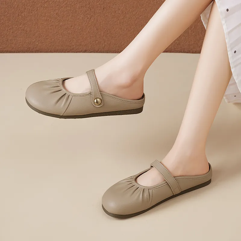AGSDON Wrap toe Slippers 1.5cm Women's-9