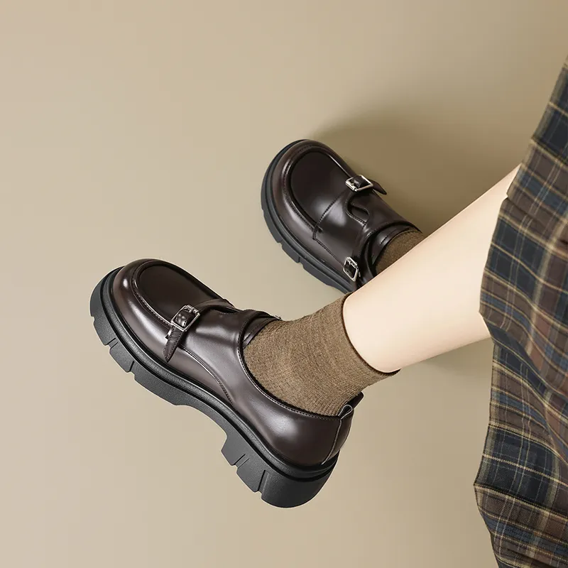 AGSDON Loafers Women's Black/Brown-11