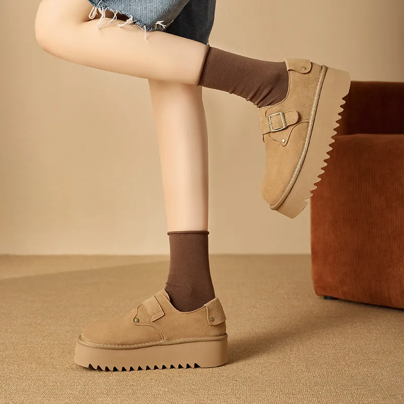 AGSDON Casual Single Shoes 4.5cm Women's-5