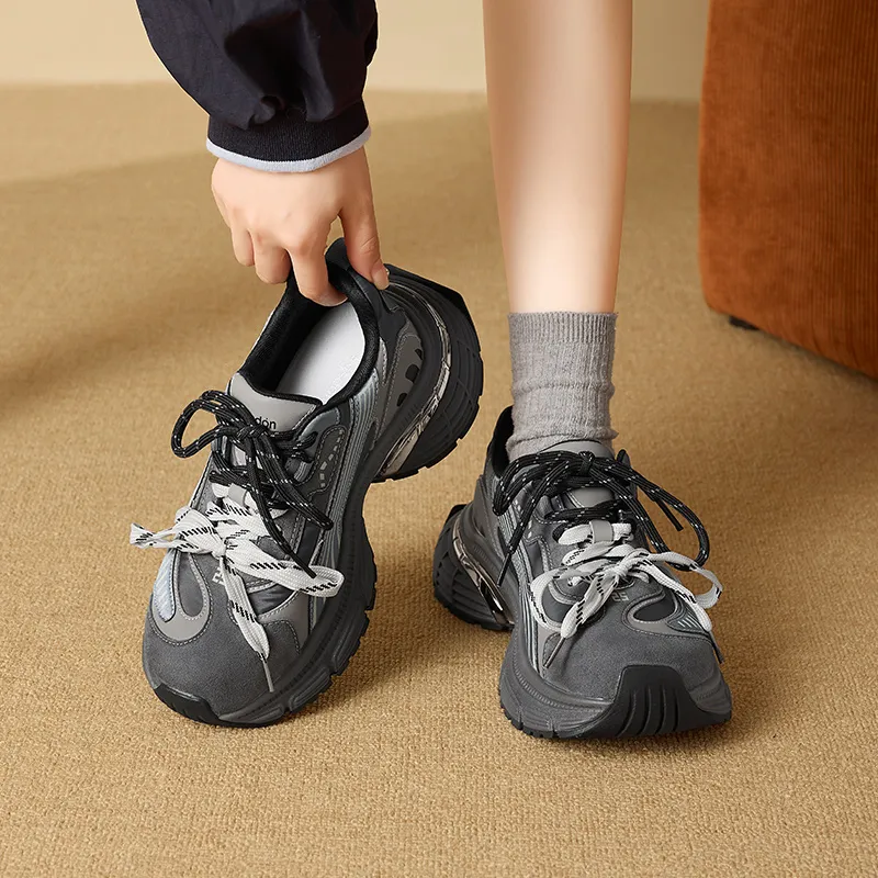 AGSDON Breathable Low-Top Chunky Sneakers Women's-10