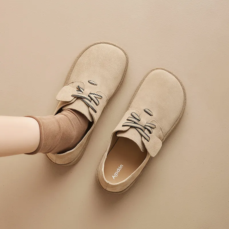 AGSDON Height Increasing Low-Top Casual Shoes Women's-9