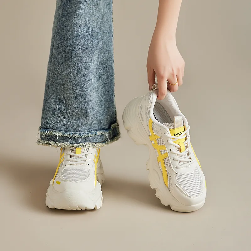 AGSDON Low Top Chunky Sneakers 6.5cm Women's-26