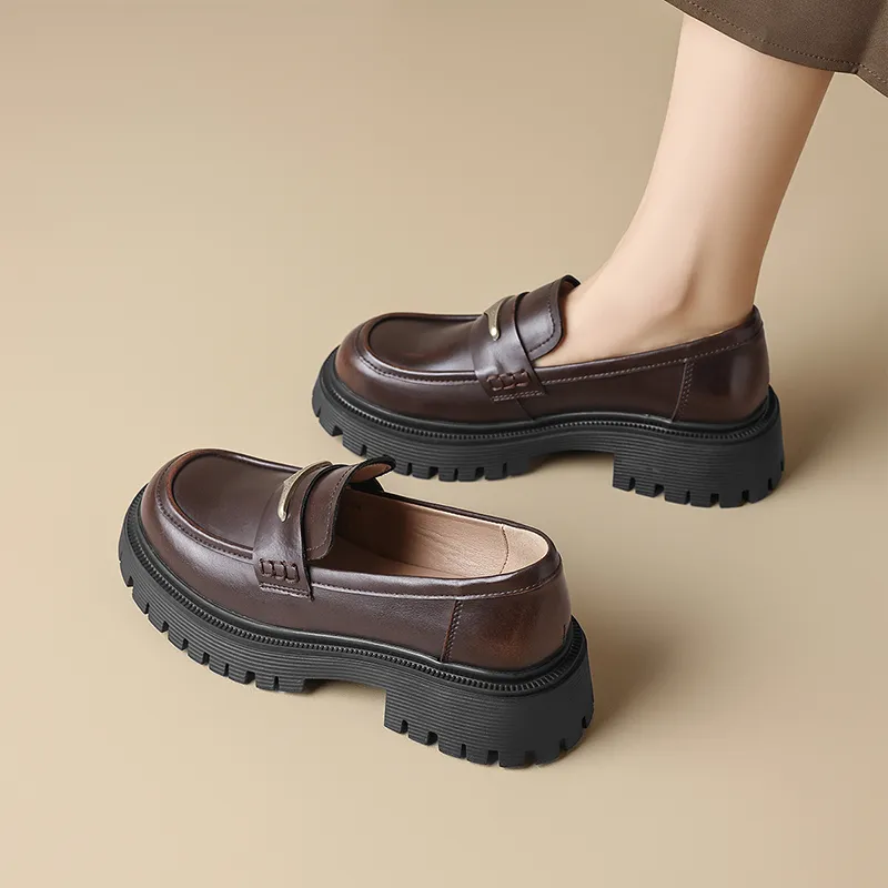 AGSDON Loafers Women's Black/Brown-13