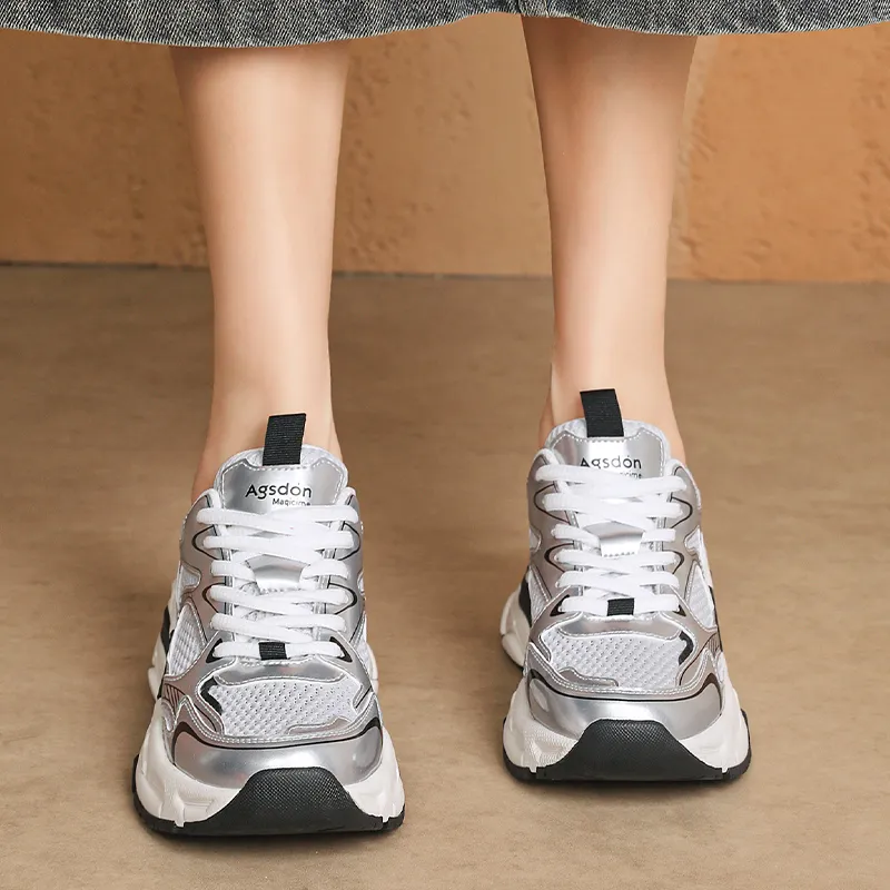 AGSDON Low Top Chunky Sneakers Women's-4
