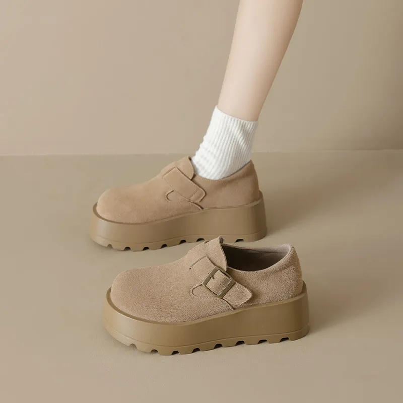 AGSDON Height Increasing Low-Top Casual Shoes Women's-4