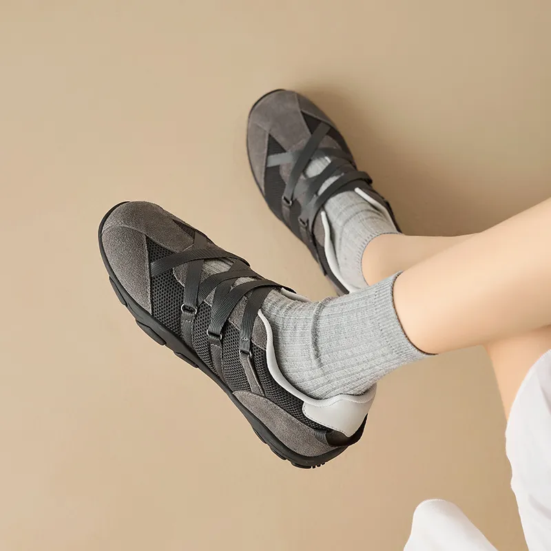 AGSDON Abrasion Resistant Low Top Casual Shoes 3cm Women's-3