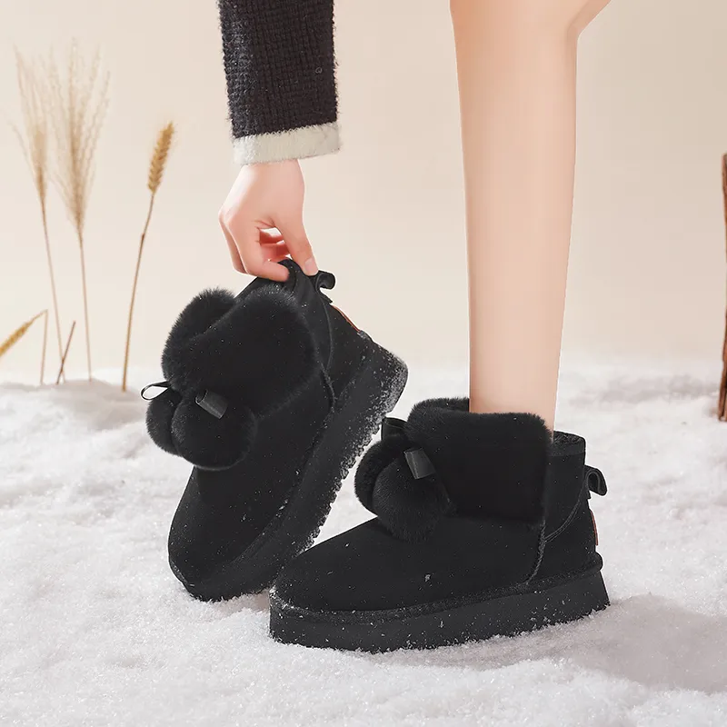AGSDON Thermal Short Snow Boots Women's-10