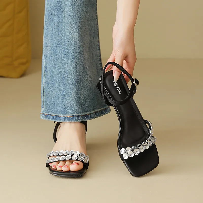 AGSDON One Strap Sandals Women's-4