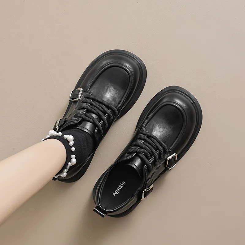 AGSDON Casual Single Shoes 3.5cm Women's-6