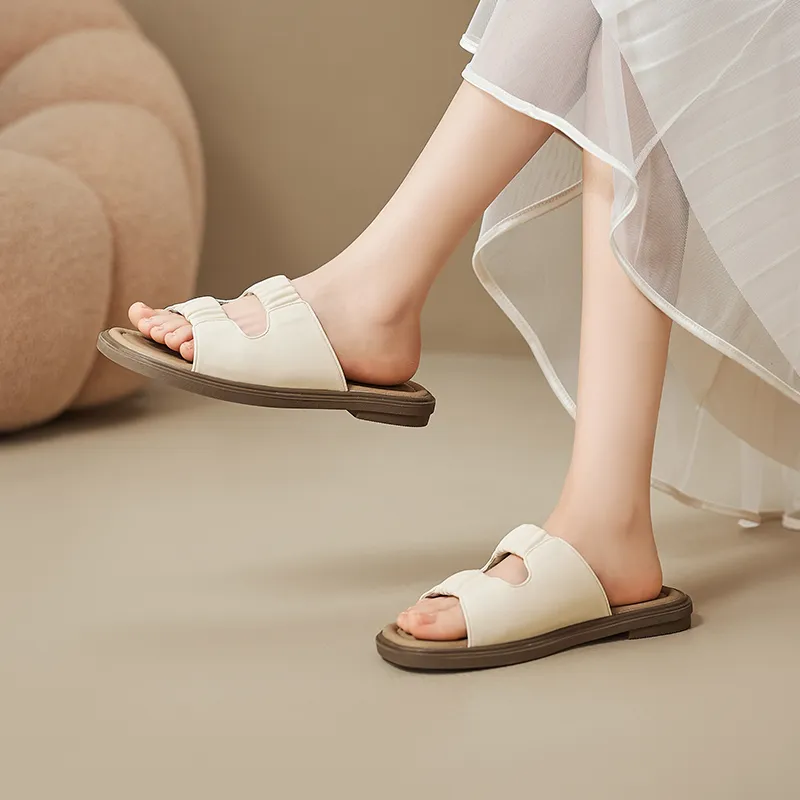 AGSDON Rubber Sole Abrasion Resistant Slide Slippers Women's-5