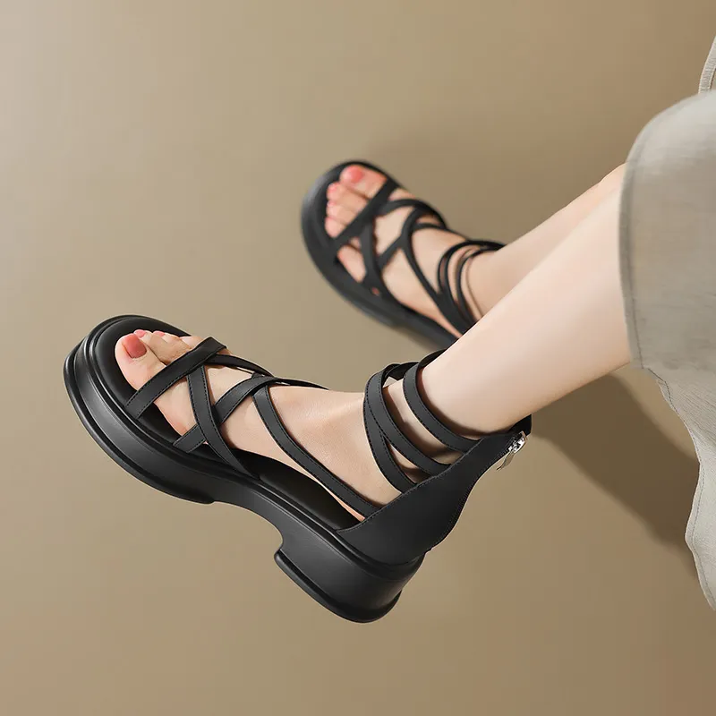 AGSDON Roman Sandals 5cm Women's-2