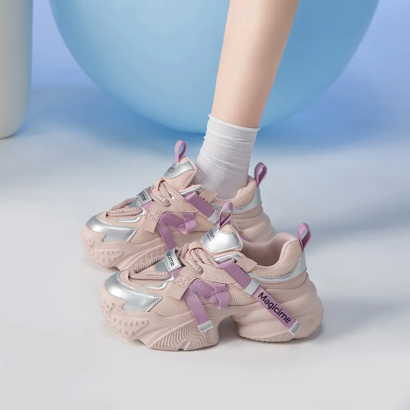 AGSDON Low-Top Chunky Sneakers 5.5cm Women's-14