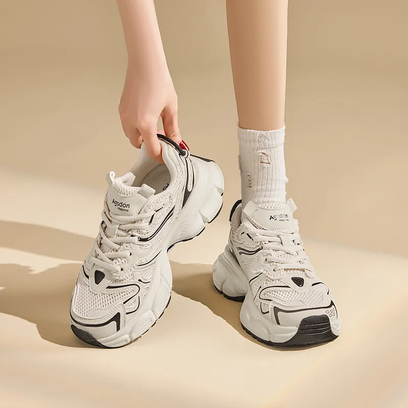 AGSDON Low-Top Chunky Sneakers 5cm Women's-17