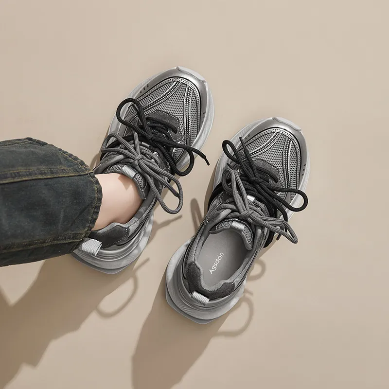 AGSDON Breathable Low-Top Chunky Sneakers Women's-13