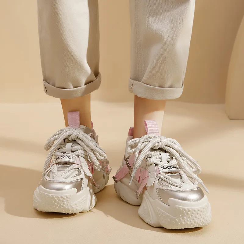 AGSDON Low-Top Chunky Sneakers 5.5cm Women's-8