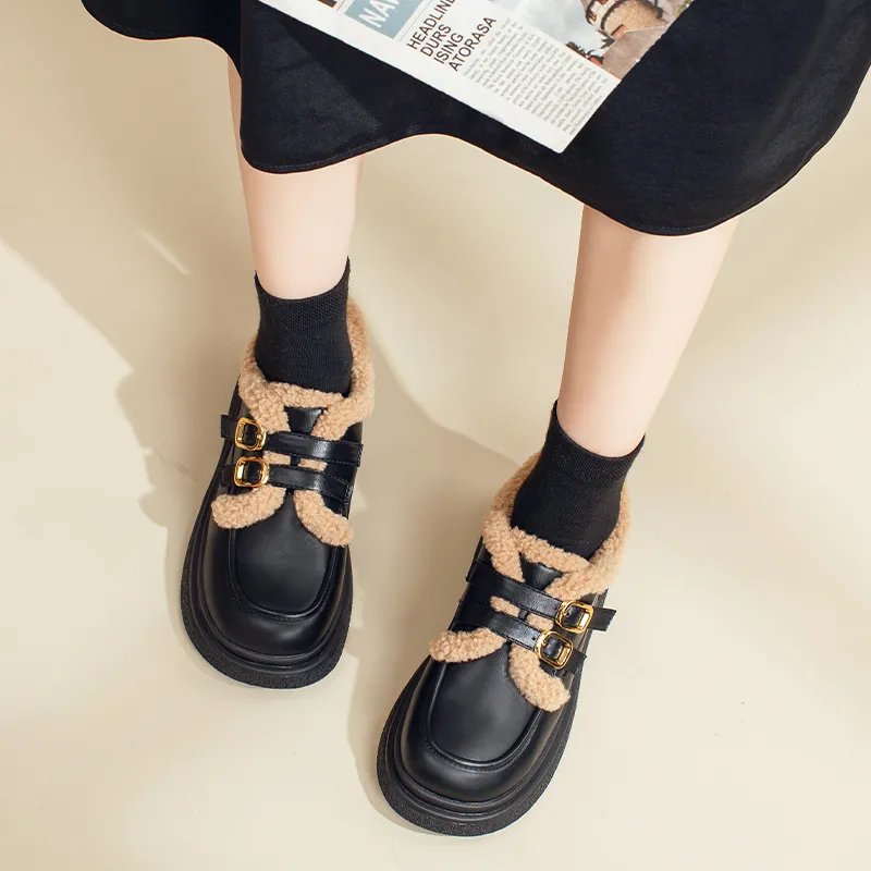 AGSDON Loafers Women's Black/Brown/Beige/Coffee-15