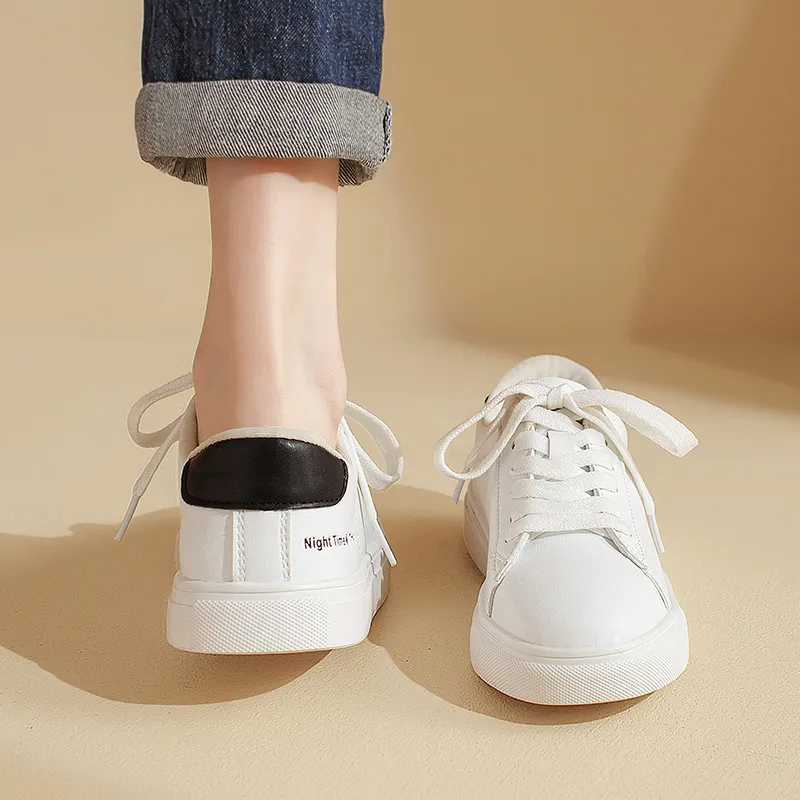 AGSDON Stylish Skateboarding Shoes Women's White-7