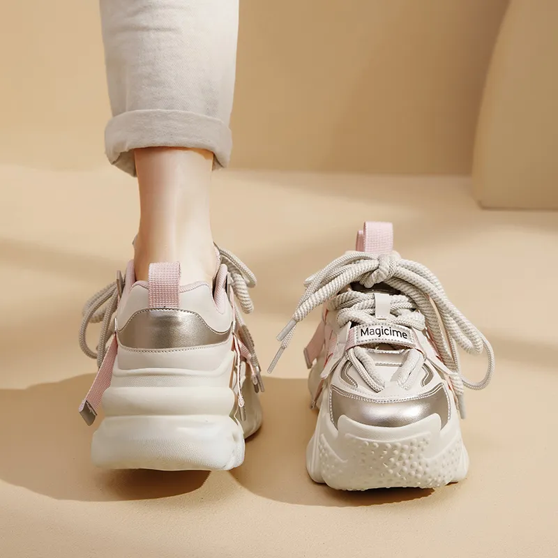 AGSDON Low-Top Chunky Sneakers 5.5cm Women's-9