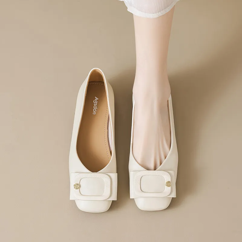 AGSDON Casual Single Shoes 2.5cm Women's-5