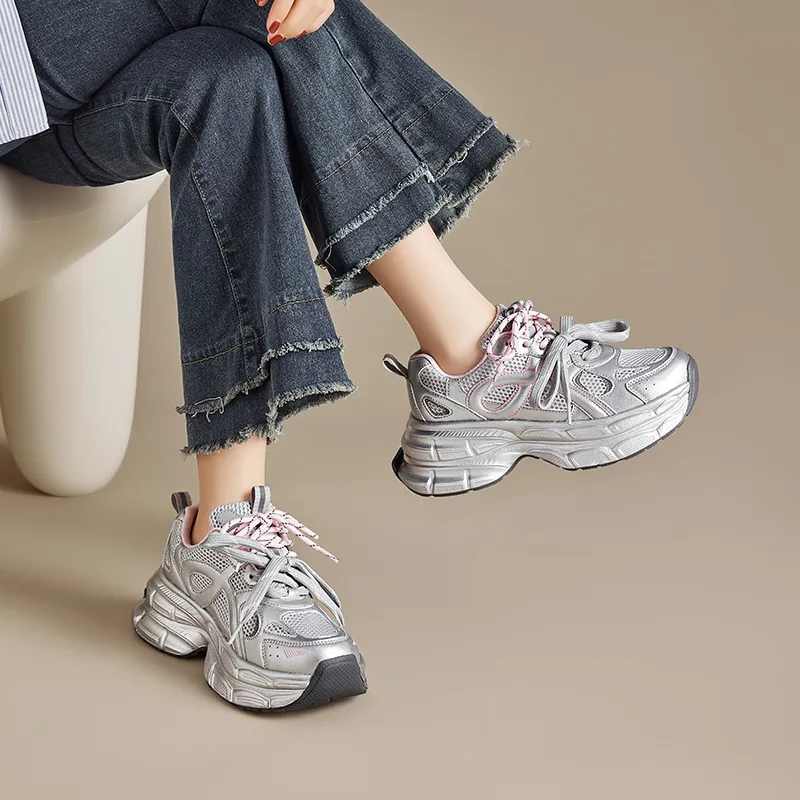 AGSDON Low Top Chunky Sneakers Women's-16