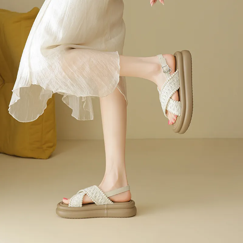 AGSDON One Strap Sandals 4.5cm Women's-4