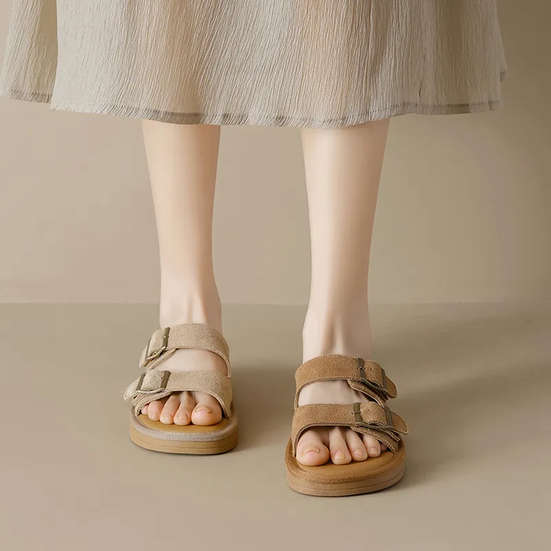 AGSDON Quiet Slide Slippers 2.5cm Women's-11