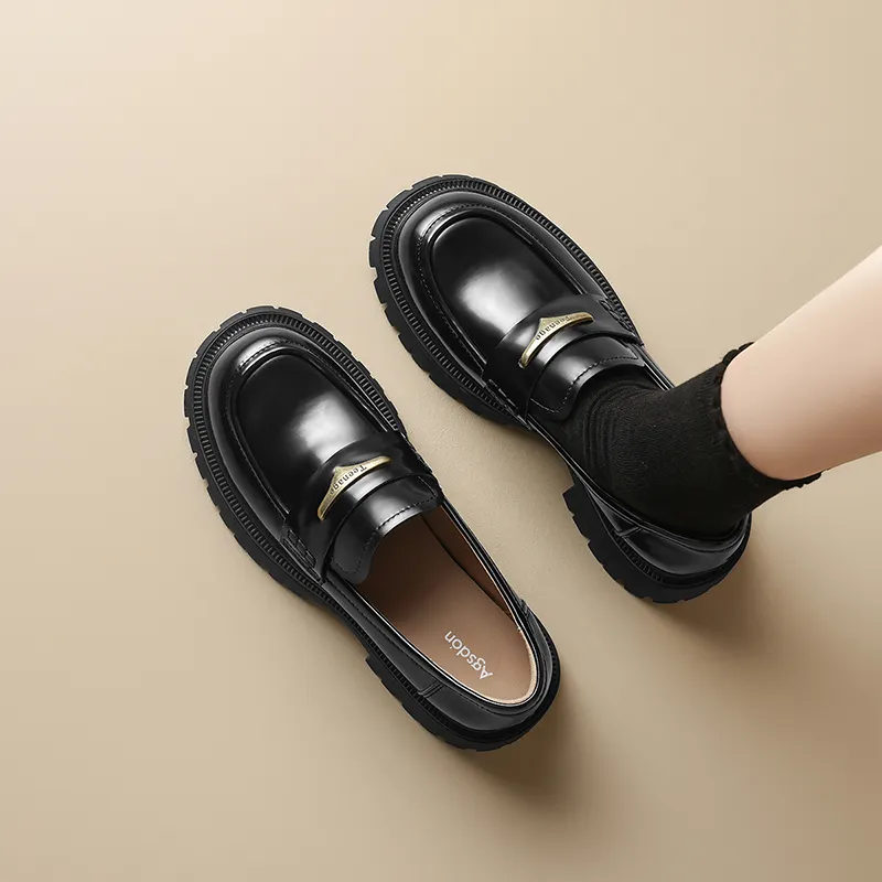 AGSDON Loafers Women's Black/Brown-5