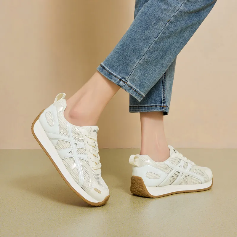 AGSDON Lightweight And Breathable Low Top Casual Shoes Women's-3