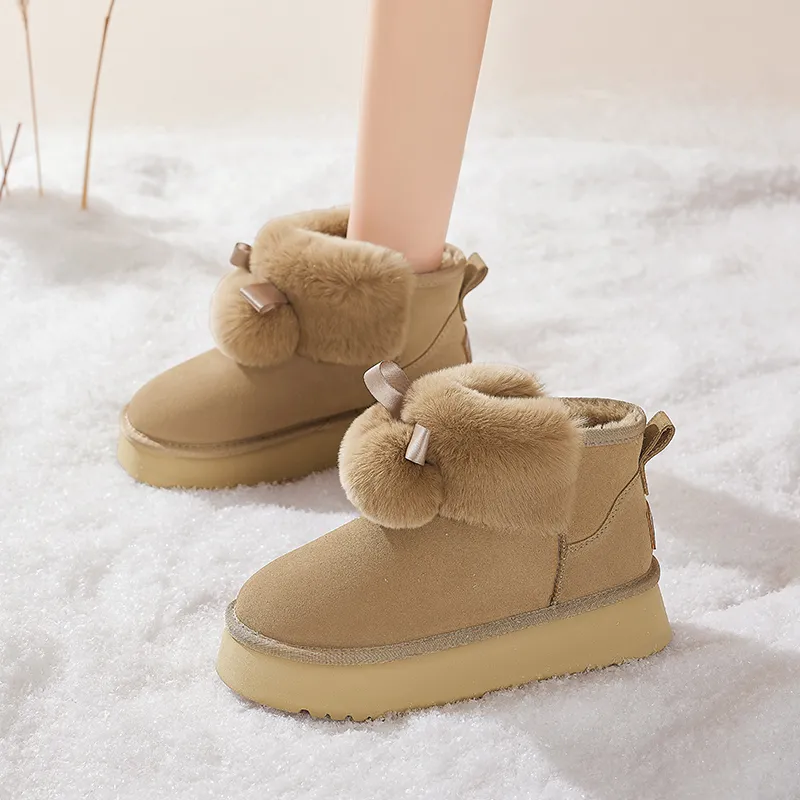 AGSDON Thermal Short Snow Boots Women's-6