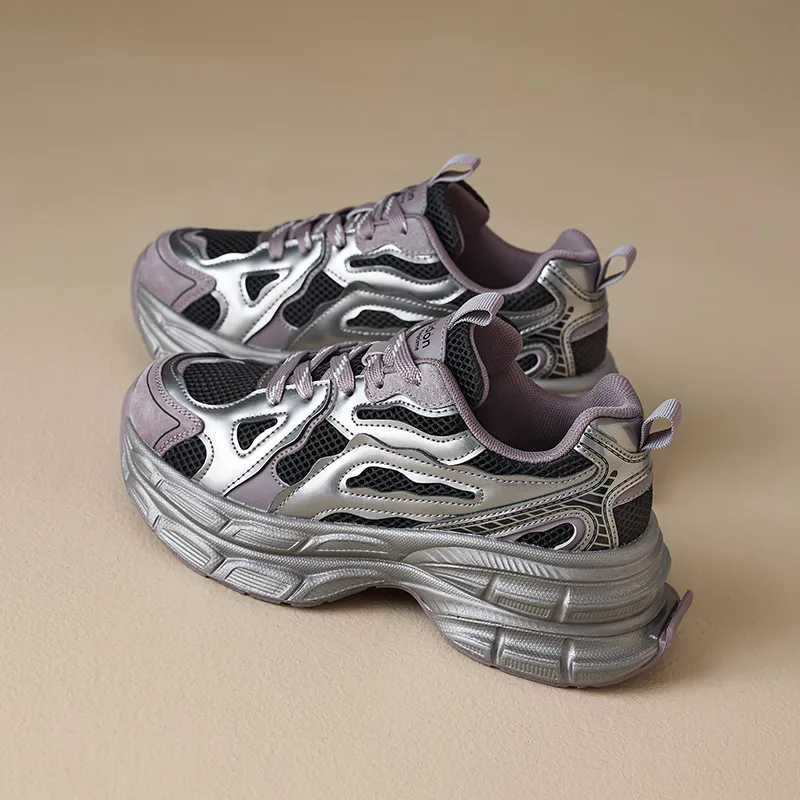 AGSDON Breathable Low-Top Chunky Sneakers Women's-20