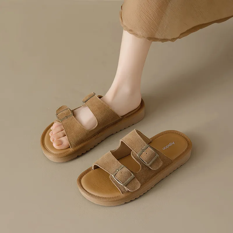 AGSDON Quiet Slide Slippers 2.5cm Women's-3