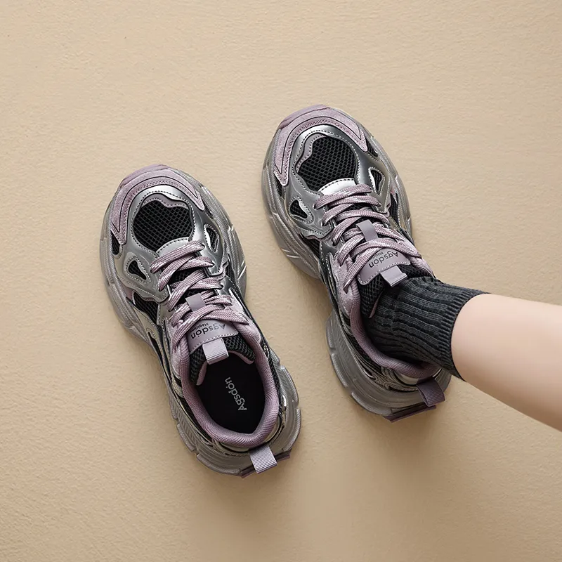 AGSDON Breathable Low-Top Chunky Sneakers Women's-18