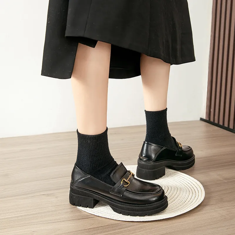 AGSDON Loafers Women's Black-4