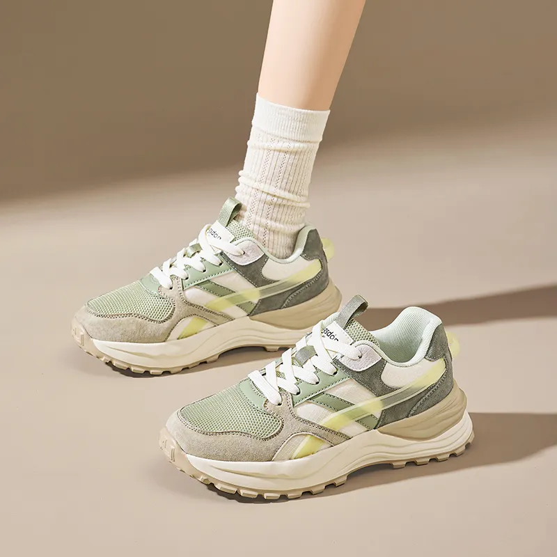 AGSDON Height Increasing Low-Top Casual Shoes Women's-10