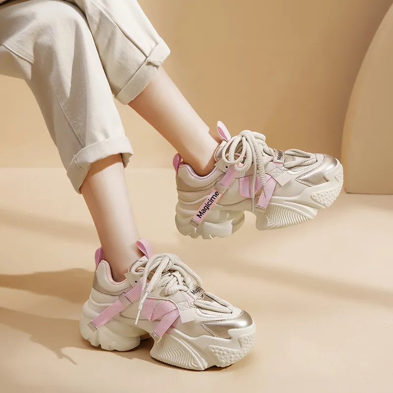 AGSDON Low-Top Chunky Sneakers 5.5cm Women's-11