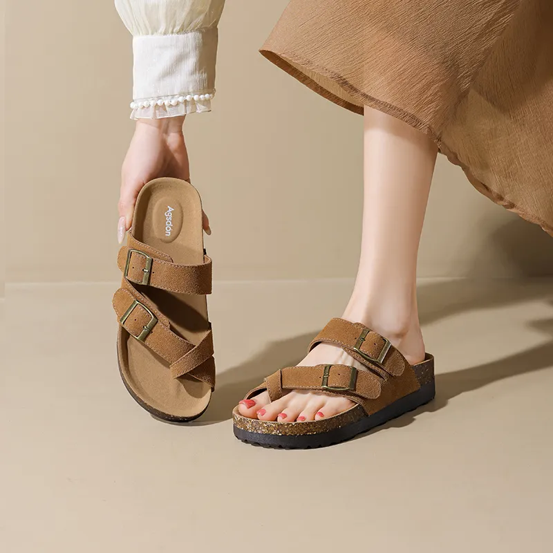 AGSDON Abrasion Resistant Slide Slippers Women's-7