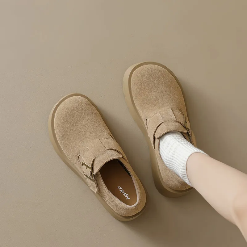 AGSDON Height Increasing Low-Top Casual Shoes Women's-5