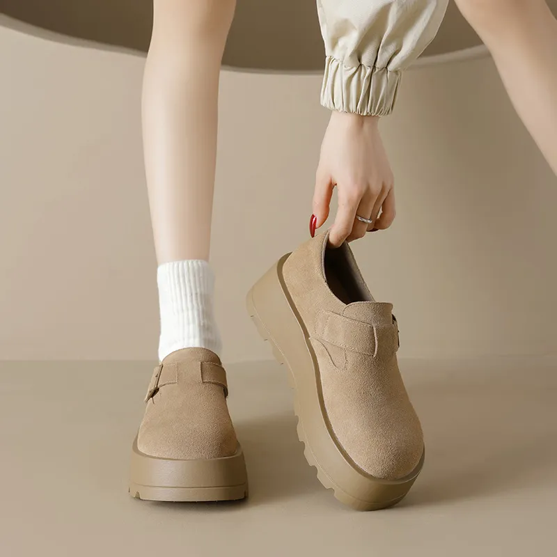 AGSDON Height Increasing Low-Top Casual Shoes Women's-3
