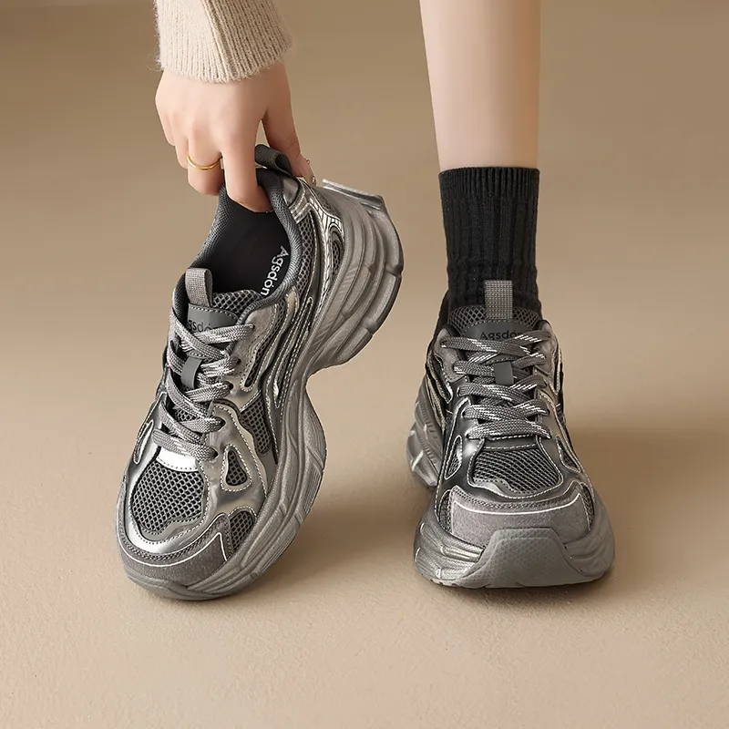 AGSDON Breathable Low-Top Chunky Sneakers Women's-6