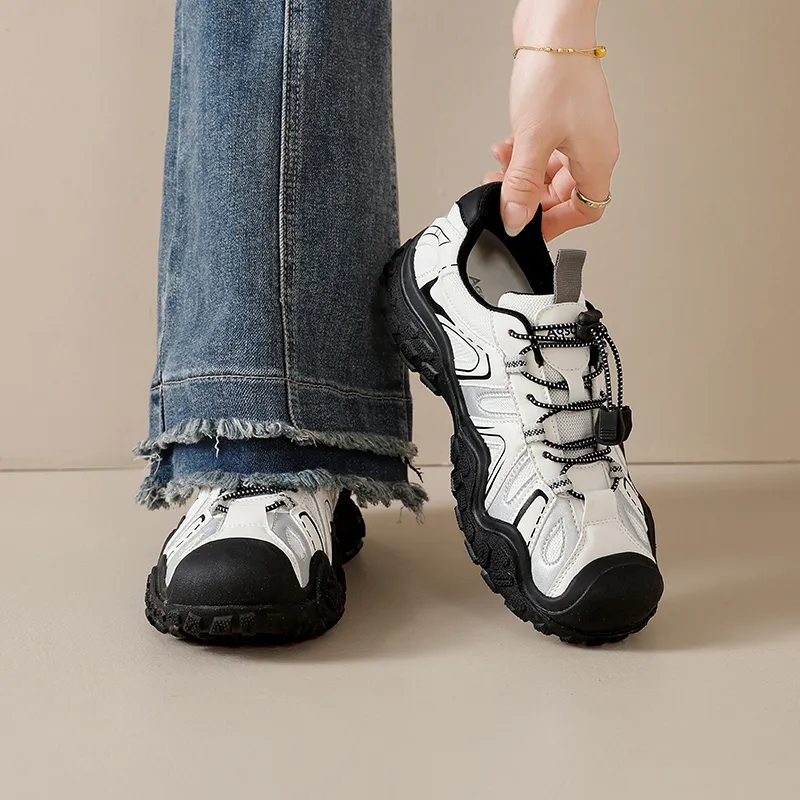 AGSDON Chunky Sneakers Women's Low Top-5
