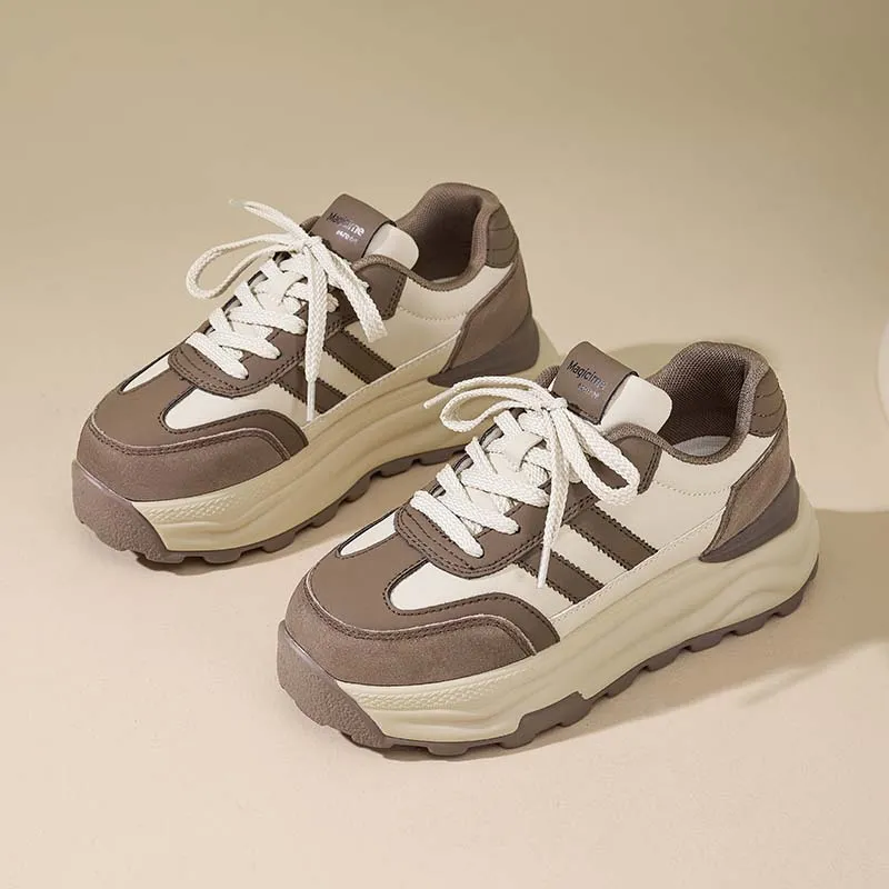AGSDON Low-Top Chunky Sneakers 5.5cm Women's-9