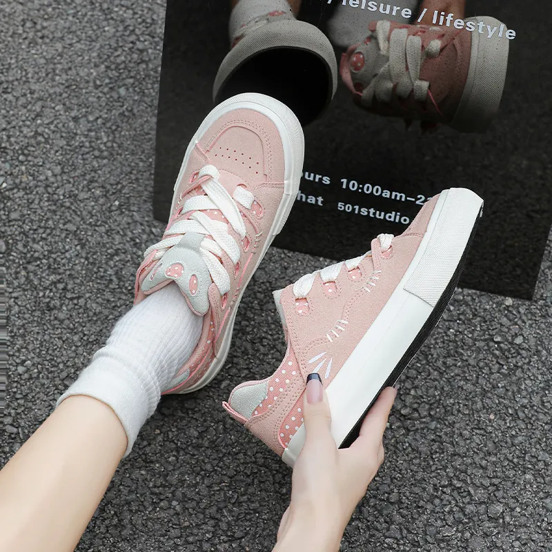 AGSDON Low-Top Skateboard Shoes 2.8cm Women's-5