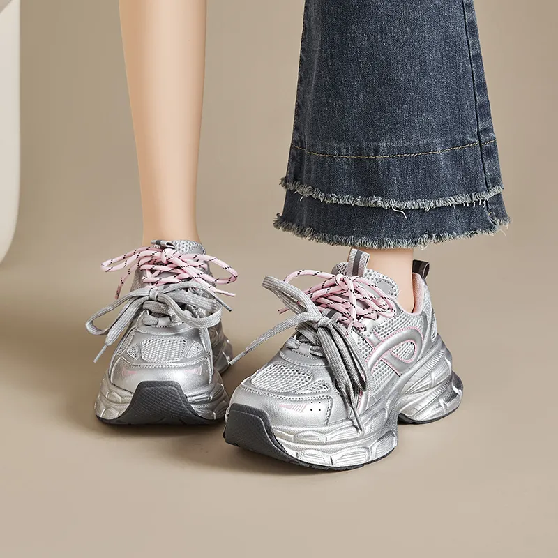 AGSDON Low Top Chunky Sneakers Women's-15