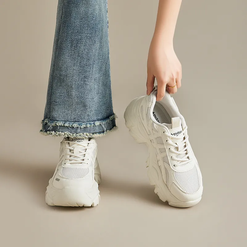 AGSDON Low Top Chunky Sneakers 6.5cm Women's-20